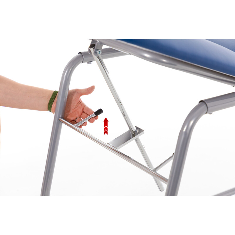 Vyšetřovací lůžko, modré