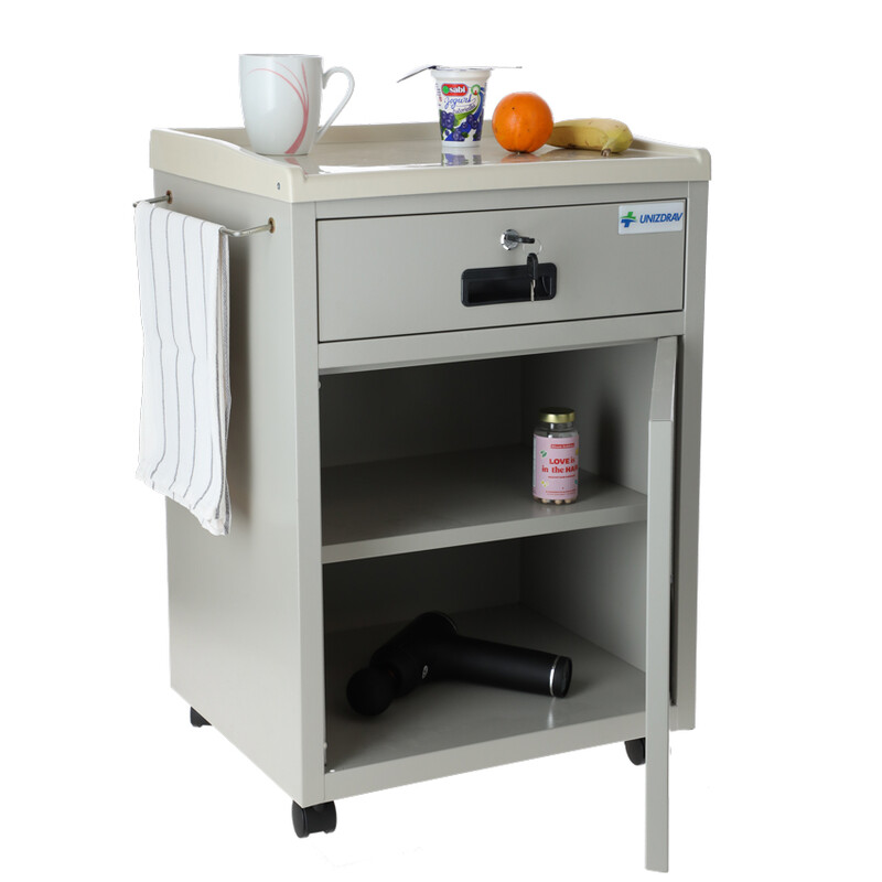 Noční stolek MEDIK kov - ŠKRÁBANCE NA ROHU STOLKU