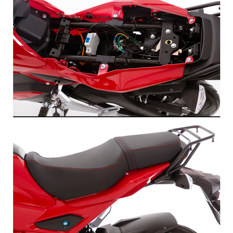 Elektrická motorka e-Flex, červená