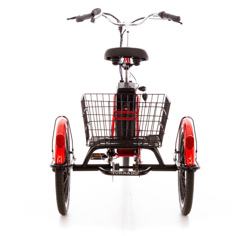 Tříkolové elektrické kolo Tornádo ZTECH, červené