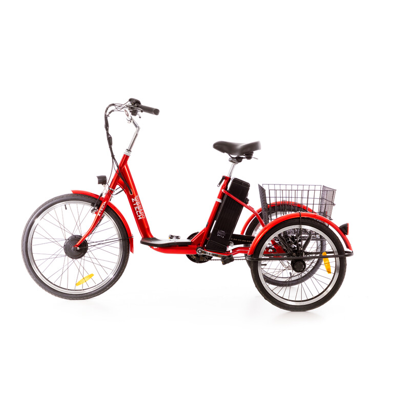 Tříkolové elektrické kolo Tornádo ZTECH, červené