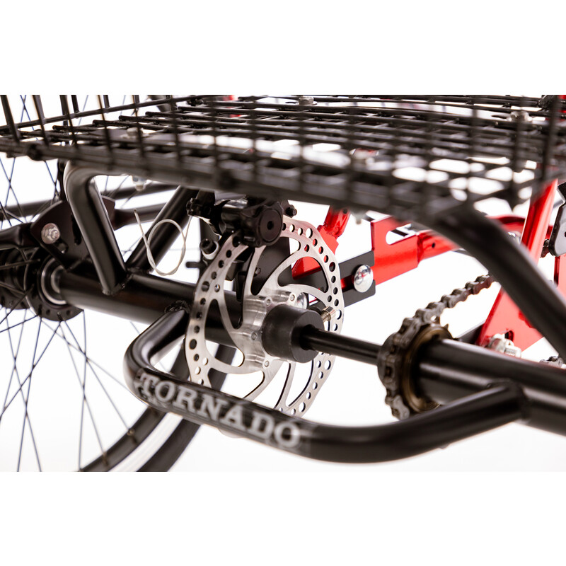 Tříkolové elektrické kolo Tornádo ZTECH, červené