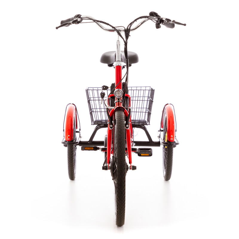 Tříkolové elektrické kolo Tornádo ZTECH, červené