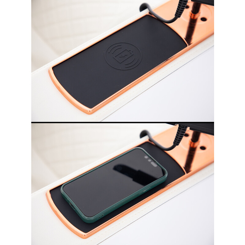 Masážní elektrické křeslo Prestige 3D MASSAGER s ionizátorem vzduchu, bílé (Používaný kus)