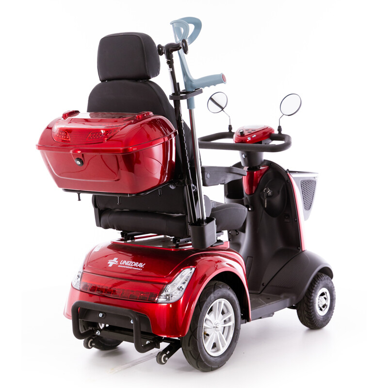 Držák na berle a hole pro elektrické skútry