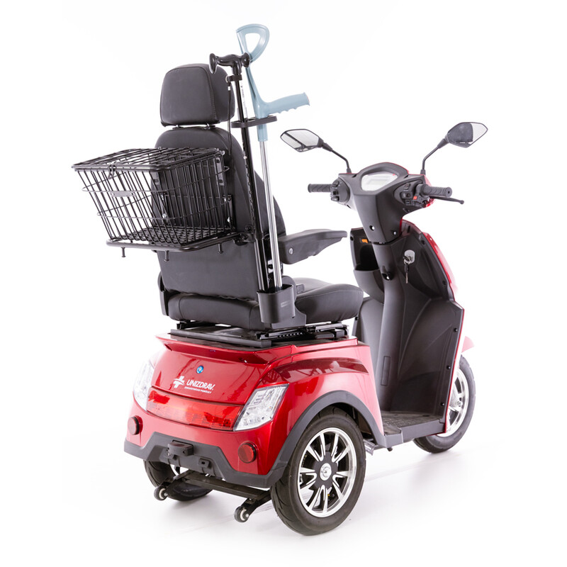 Držák na berle a hole pro elektrické skútry