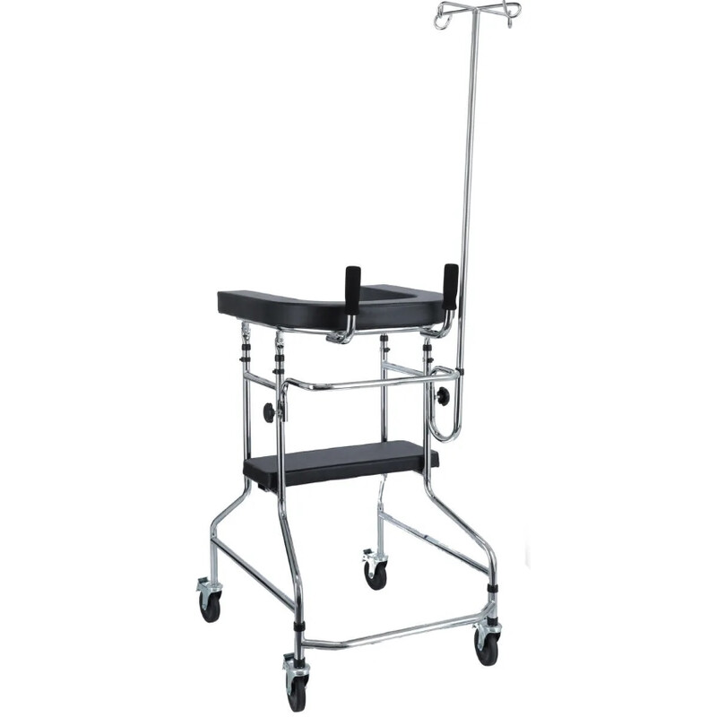 Pojízdné chodítko s opěrnou plochou a sedadlem UNIZDRAV