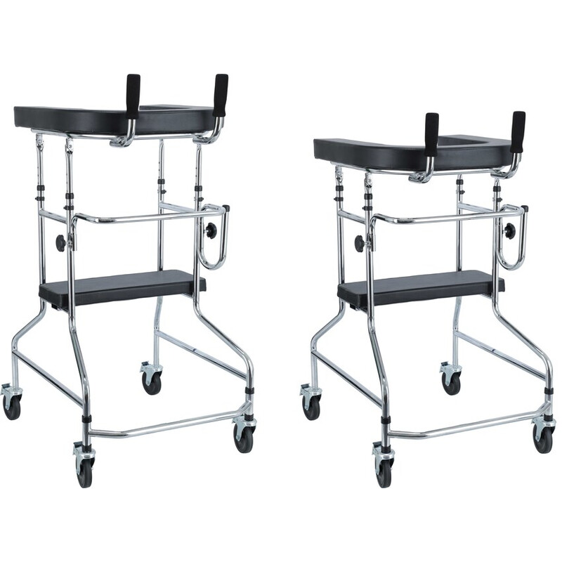 Pojízdné chodítko s opěrnou plochou a sedadlem UNIZDRAV