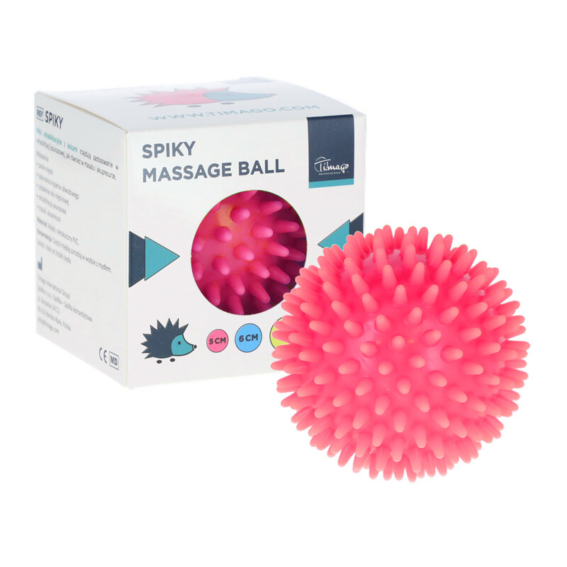 Masážní ježek, růžový 5 cm