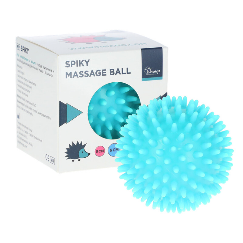 Masážní ježek, modrý 6 cm