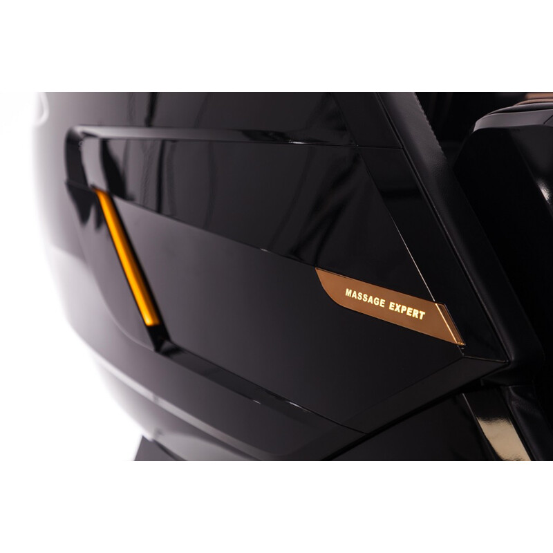 Masážní elektrické křeslo LUX 4D MASSAGER, černozlaté  (Používaný kus)