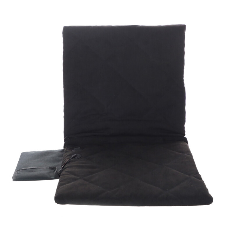 Přenosná vyhřívací podložka s opěradlem