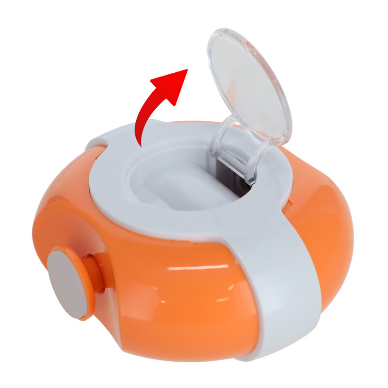 Elektrický zastřihovač nehtů, oranžový