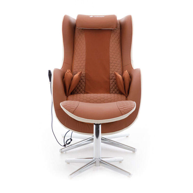 Elektrické masážní křeslo Safír Relax, cihlové (Používaný kus)