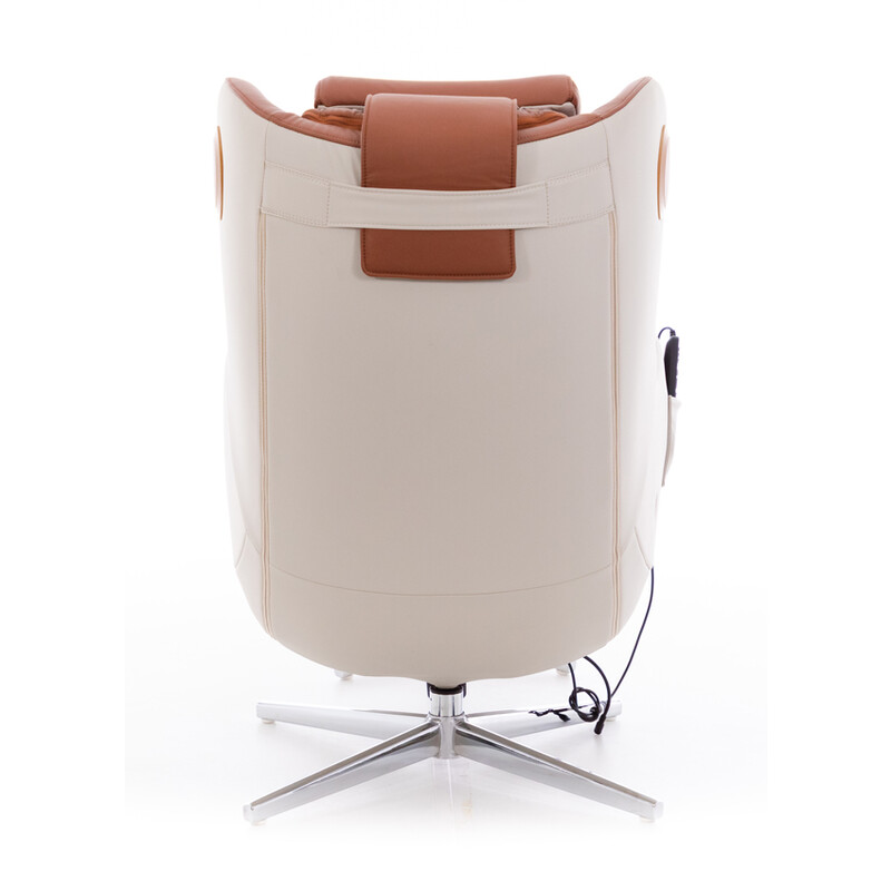 Elektrické masážní křeslo Safír Relax, cihlové (Používaný kus)