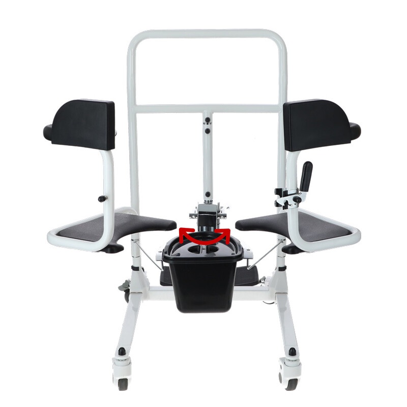 Hydraulická židle pro přesun s toaletním kbelíkem UNIZDRAV (Výstavní kus)