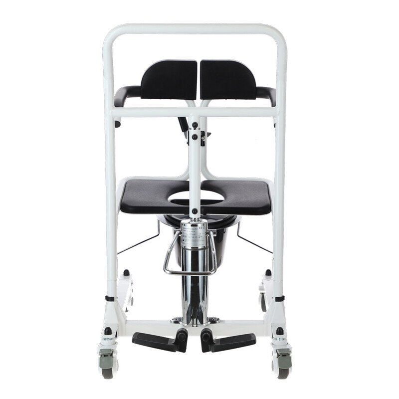 Hydraulická židle pro přesun s toaletním kbelíkem UNIZDRAV (Zánovní kus)