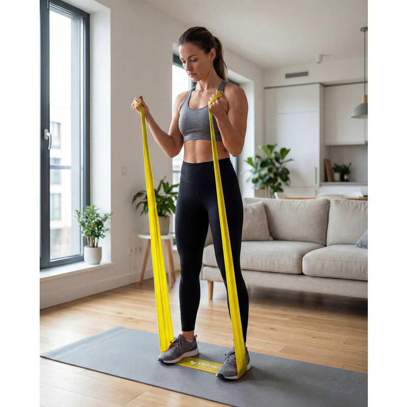 Posilovací guma na cvičení, odpor 1 – 2 kg