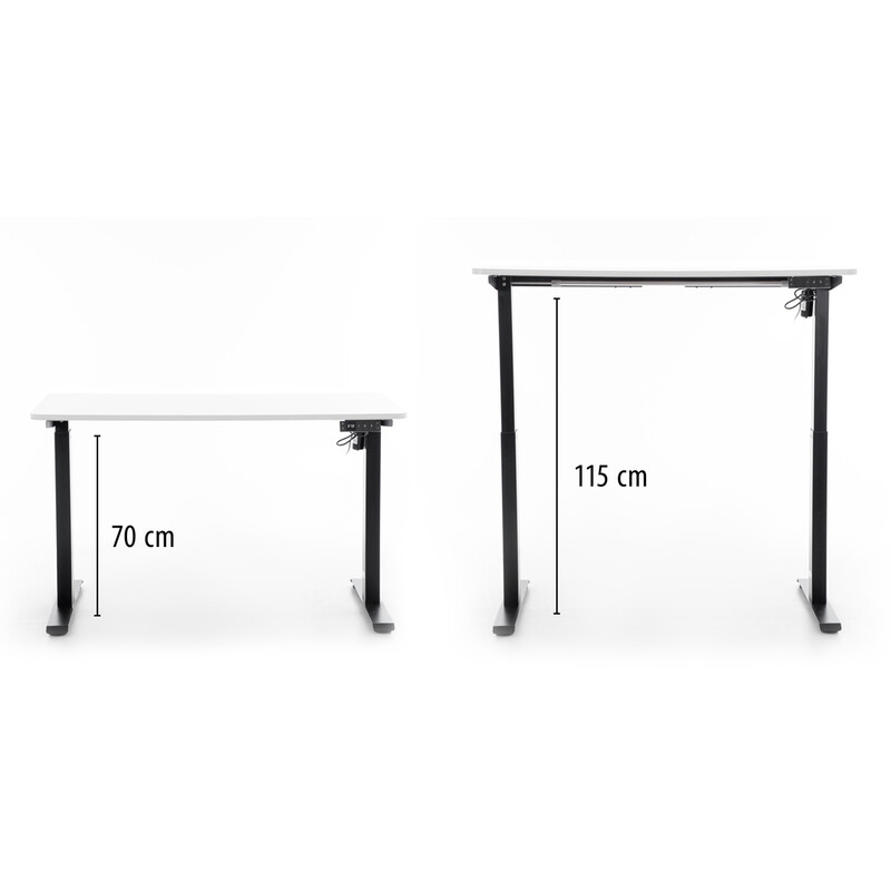 Výškově nastavitelný stůl UNIZDRAV 120x60 cm, bílý