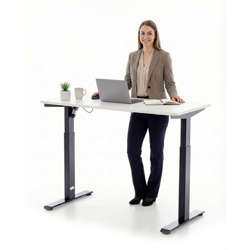 Výškově nastavitelný stůl UNIZDRAV 120x60 cm, bílý