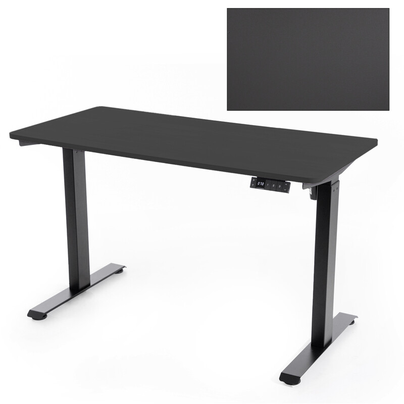 Výškově nastavitelný stůl UNIZDRAV 120x60 cm, černý