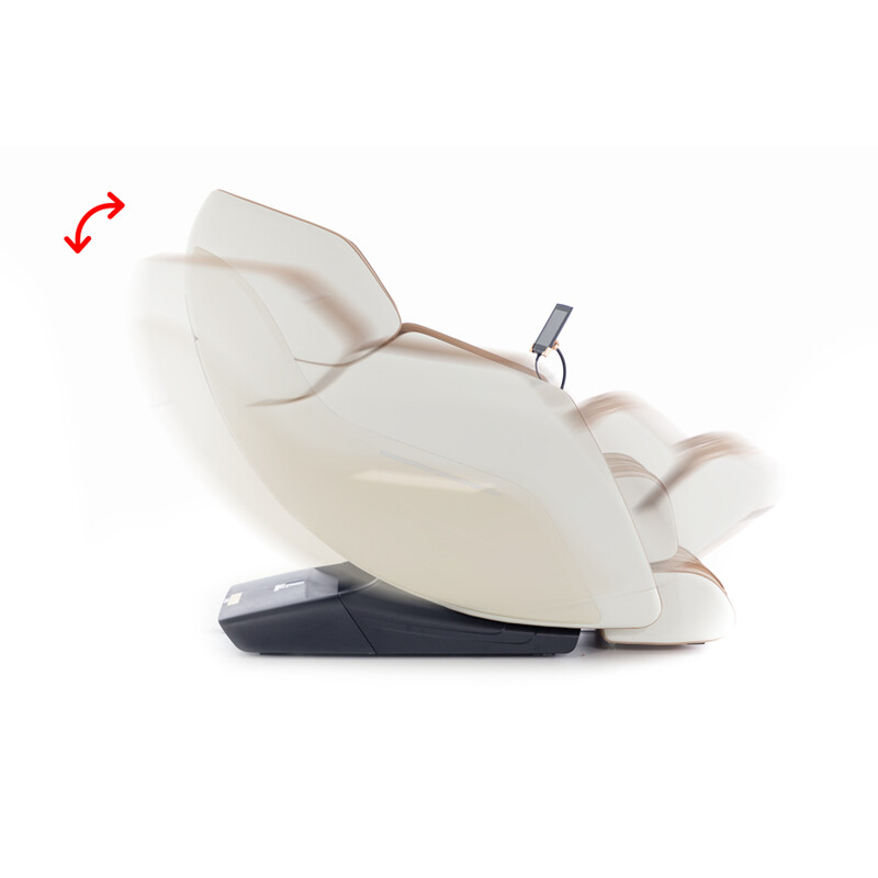 Masážní elektrické křeslo RelaxPro 3D MASSAGER, bílo-hnědé (Používaný kus)