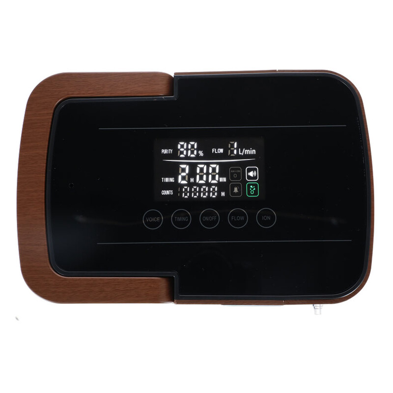 Kyslíkový koncentrátor s hlasovým výstupem UNIZDRAV, 7 l/min, imitace dřeva (Používaný kus)