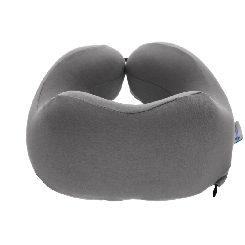 Cestovní ergonomický polštář z paměťové pěny, antracitový