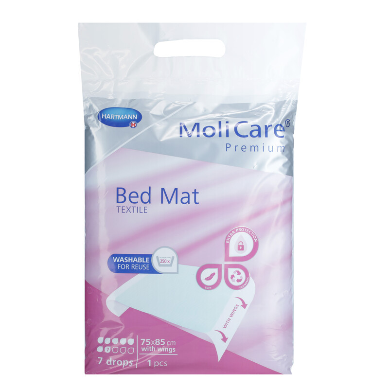 Pratelná podložka MoliCare Bed Mat se záložkou, 75 x 85 cm (Rozbalený kus)