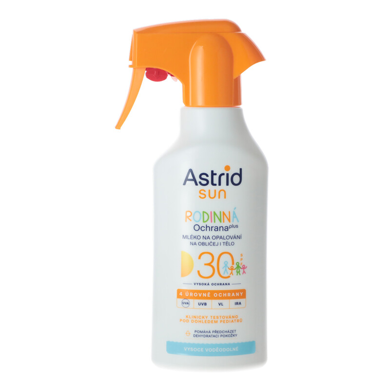 Astrid Sun Rodinné mléko na opalování ve spreji SPF30, 270 ml