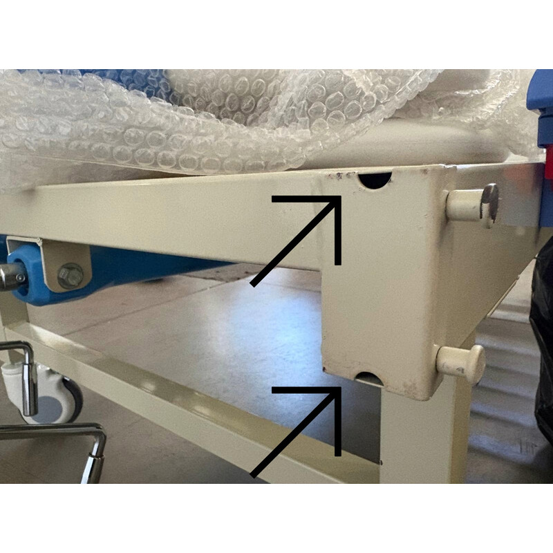 Mechanická polohovací postel pojízdná UNIZDRAV (Použítý kus)