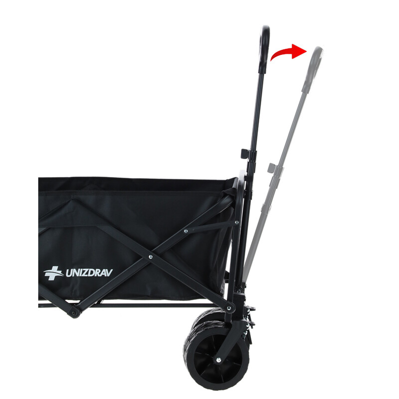 Skladací přepravní vozík UNIZDRAV s extra nosností až 150 kg (Zánovní kus)