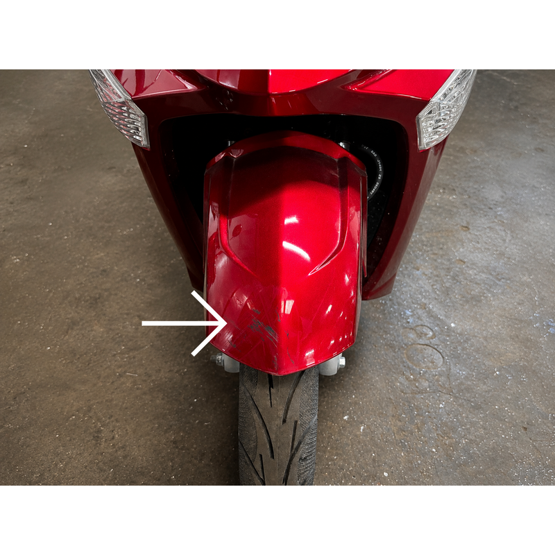 Elektrický tříkolový skútr CHAMPION pro seniory - výkonný 1000W motor, červený (Používaný kus)