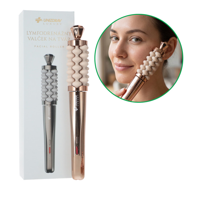 Lymfodrenážní váleček na obličej UNIZDRAV Luxury