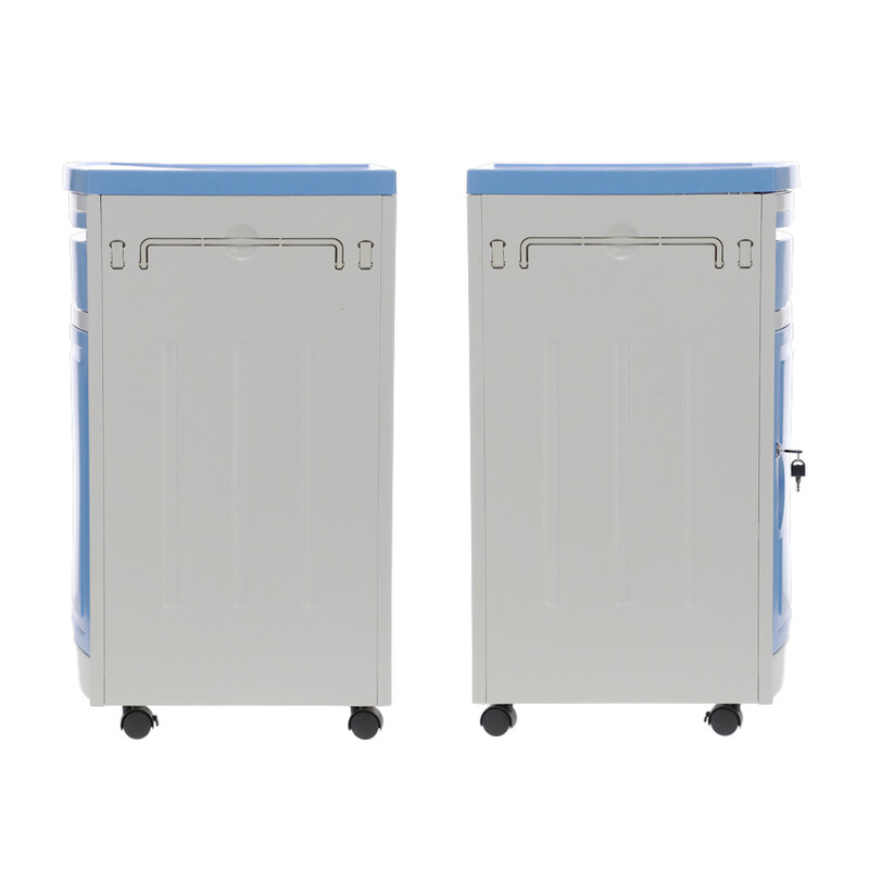 Noční stolek MEDIK plast, světle modrý