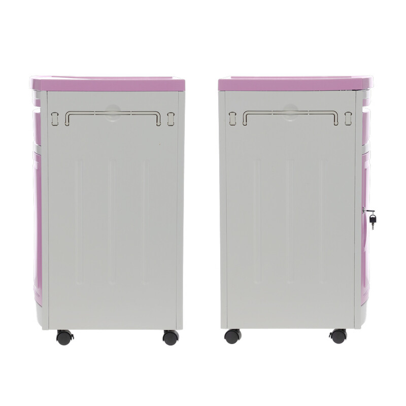 Noční stolek MEDIK plast, růžový