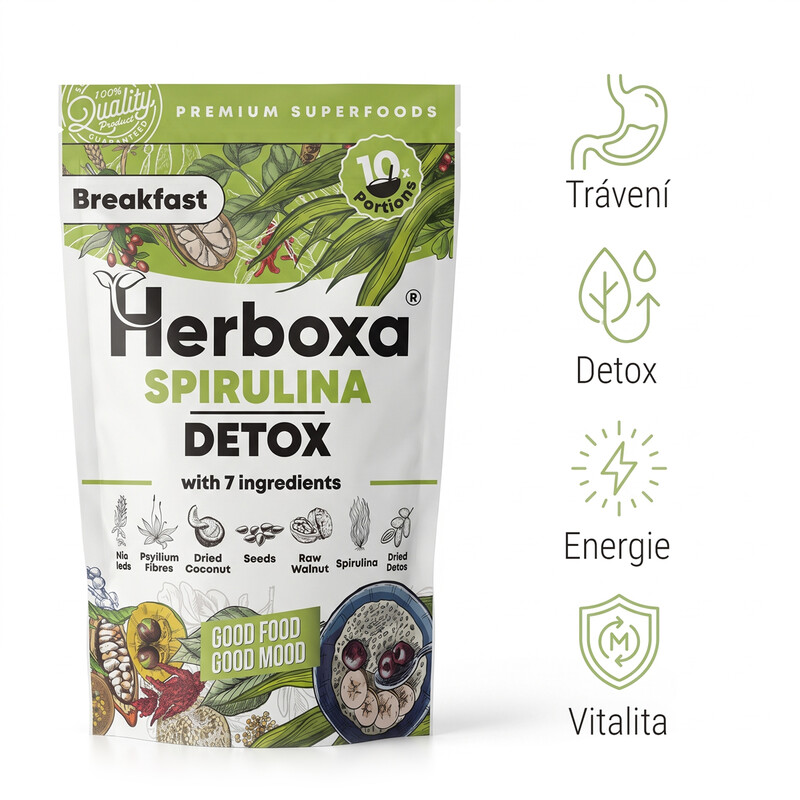 Herboxa Breakfast Spirulina Detox, 200 g