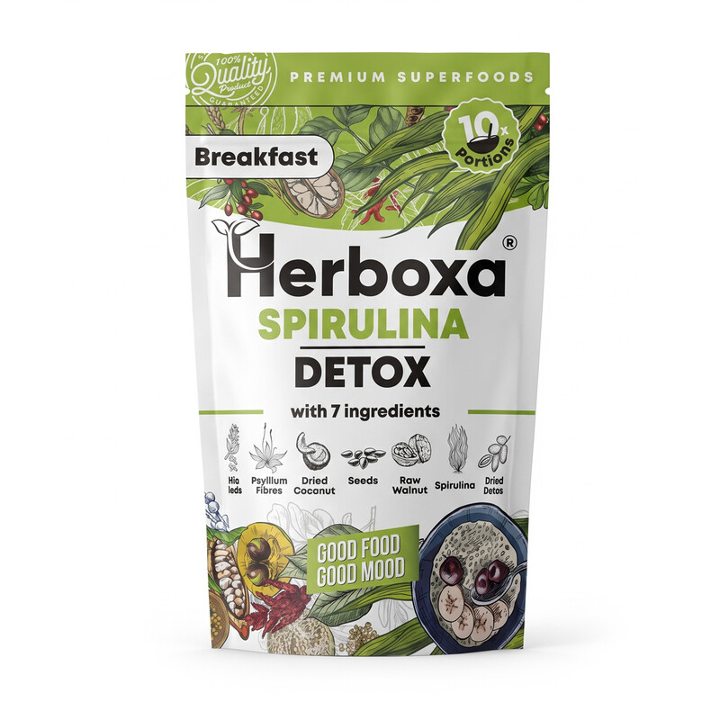 Herboxa Breakfast Spirulina Detox, 200 g