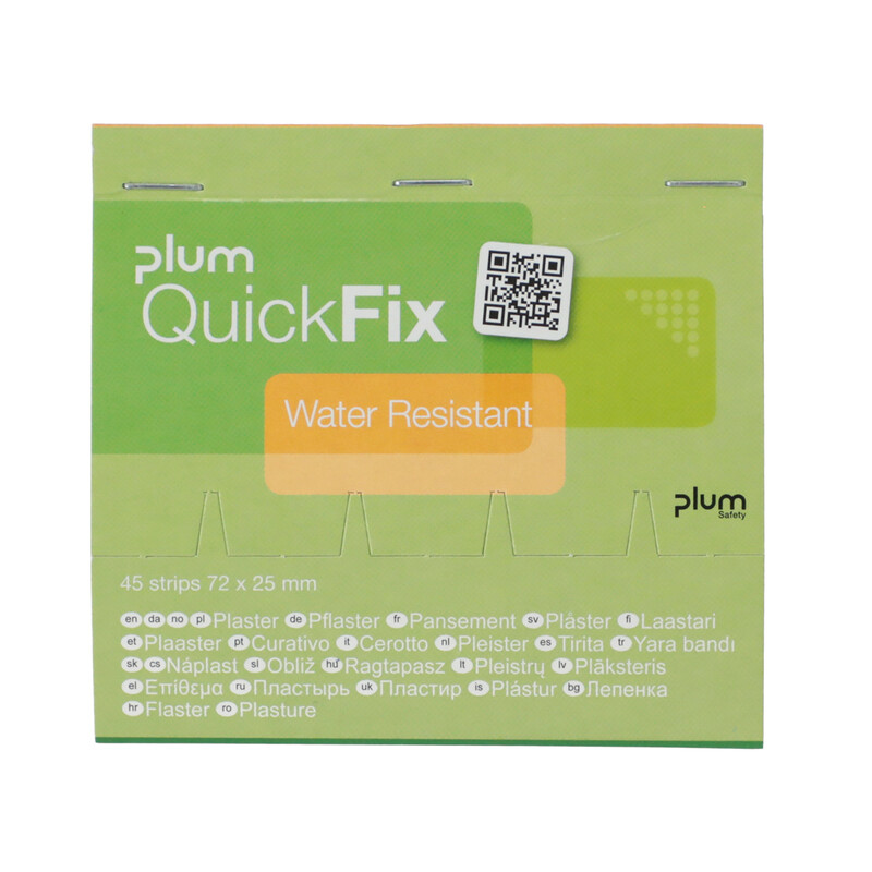 Plum QuickFix Voděodolné náplasti, náhradní náplň do dávkovače, 45 ks