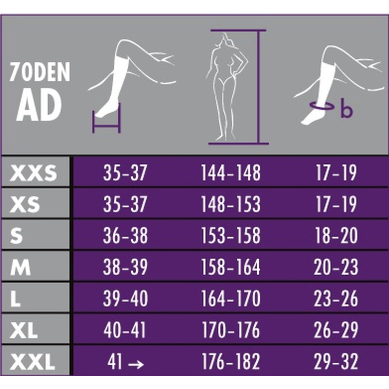 RELAX 70 DEN - podpůrné podkolenky