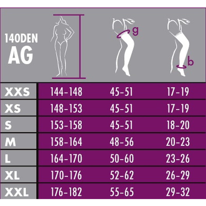 RELAX 140 DEN - stehenní punčochy